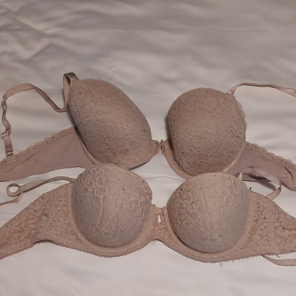 Aerie Lace Bra Set - Tan